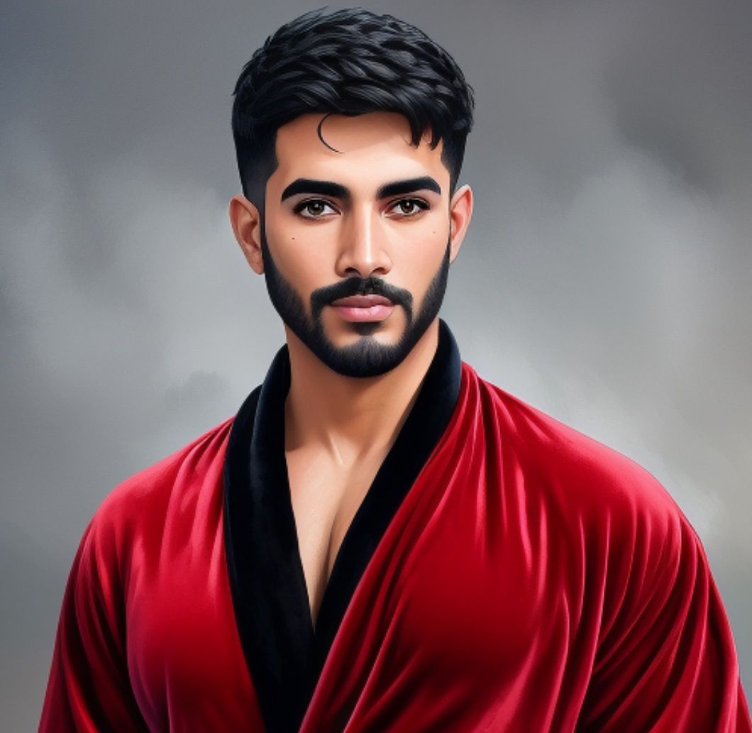 Muchtār   ·  مُخـتــــار  ·   a handsome young  man with   b...