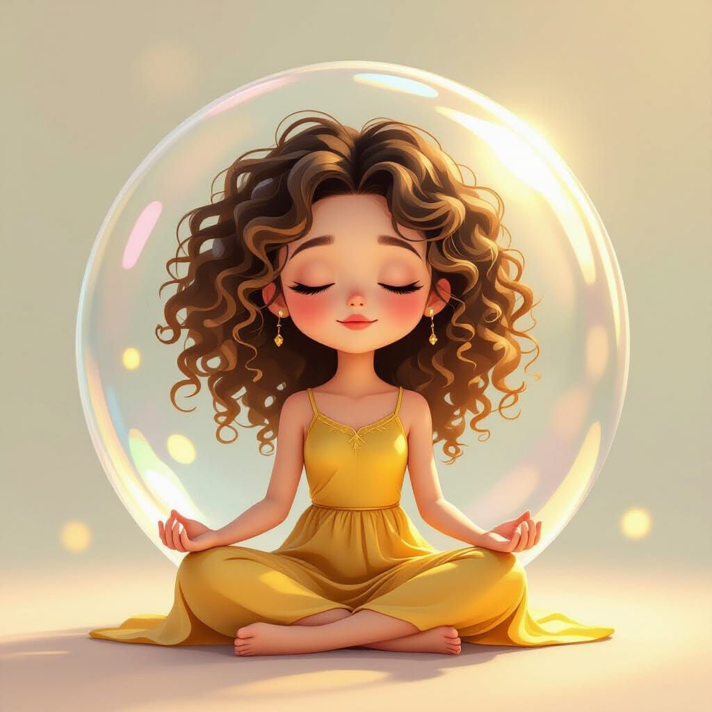 Combine the woman with the landscape - Start Image 1