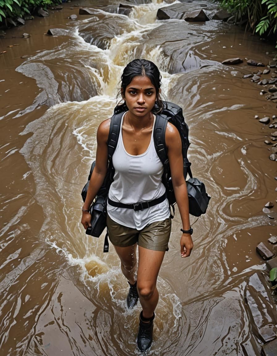 create a hyper realistic image of a 20 years old indion girl...