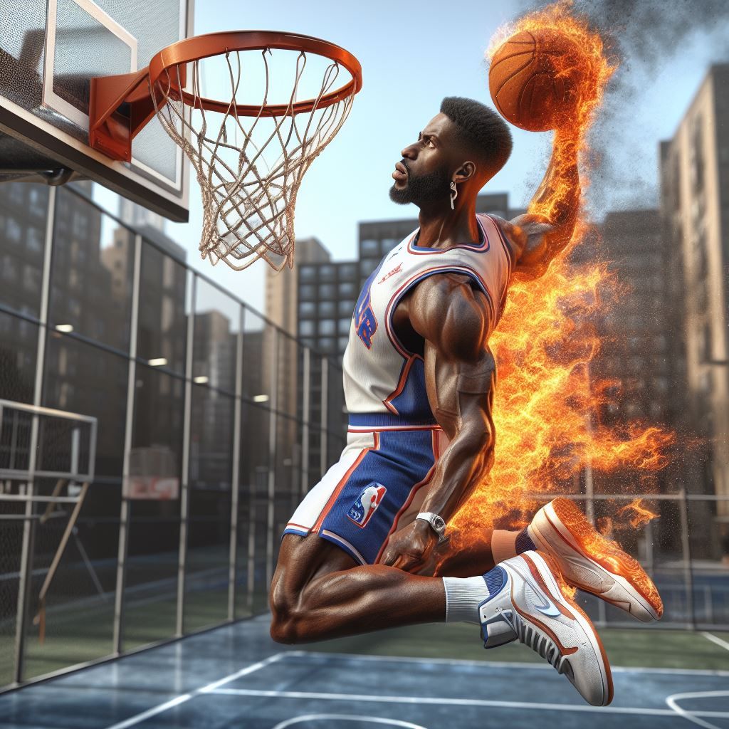The Basketball Player {{On Fire Mode}}