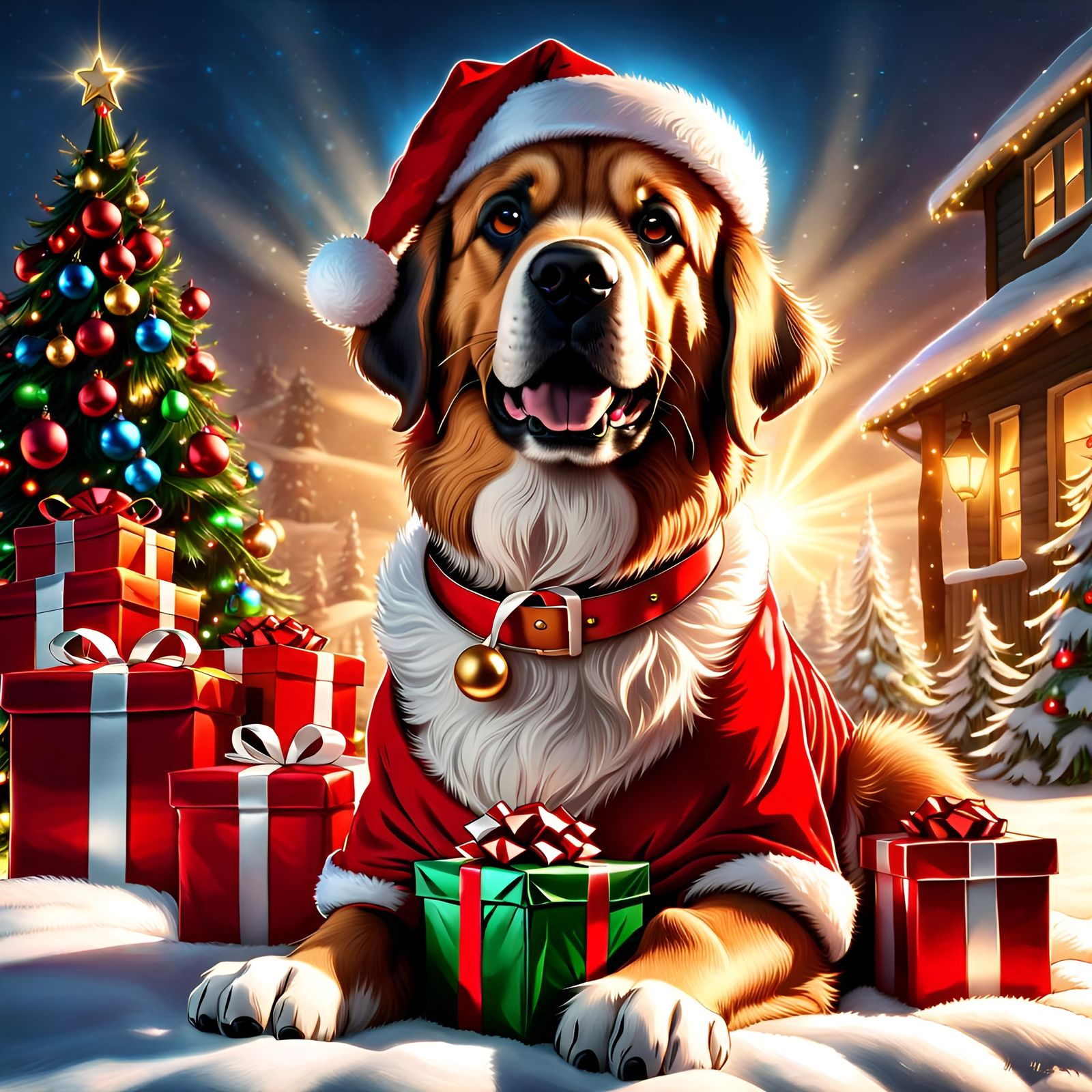 Santa Paws  by @JenniferG