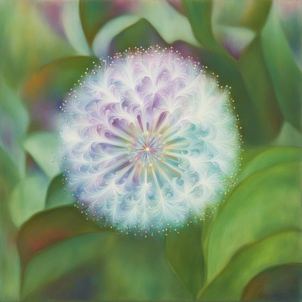analogous colors detailed painting dye-transfer digital illu...