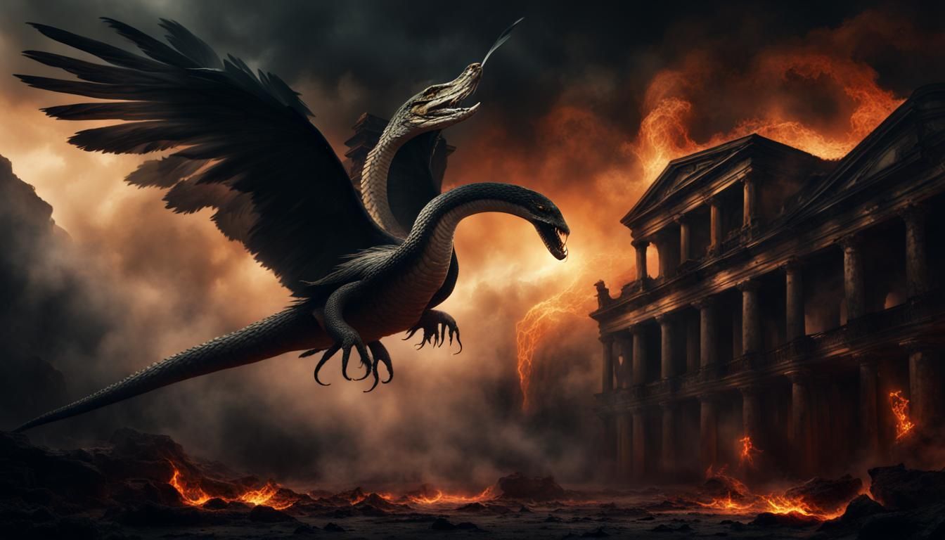 Gog and Magog. (first acceptable image) AI Generated Artwork