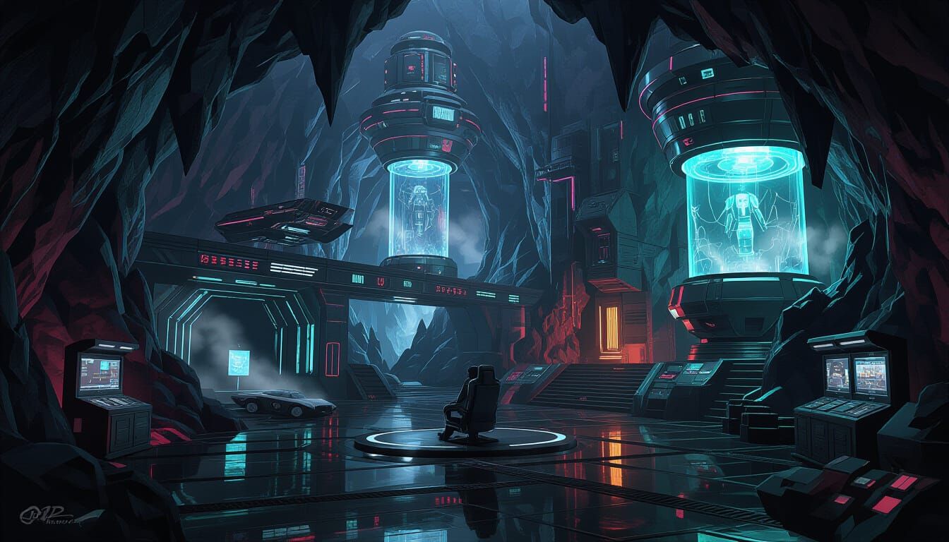 supervillain hideout   by @phantom