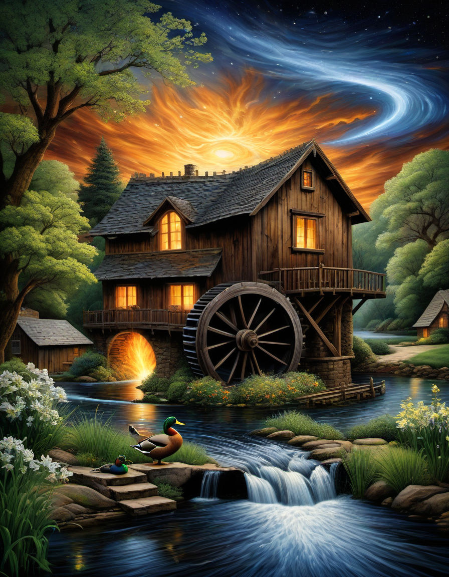 Old House with Waterwheel