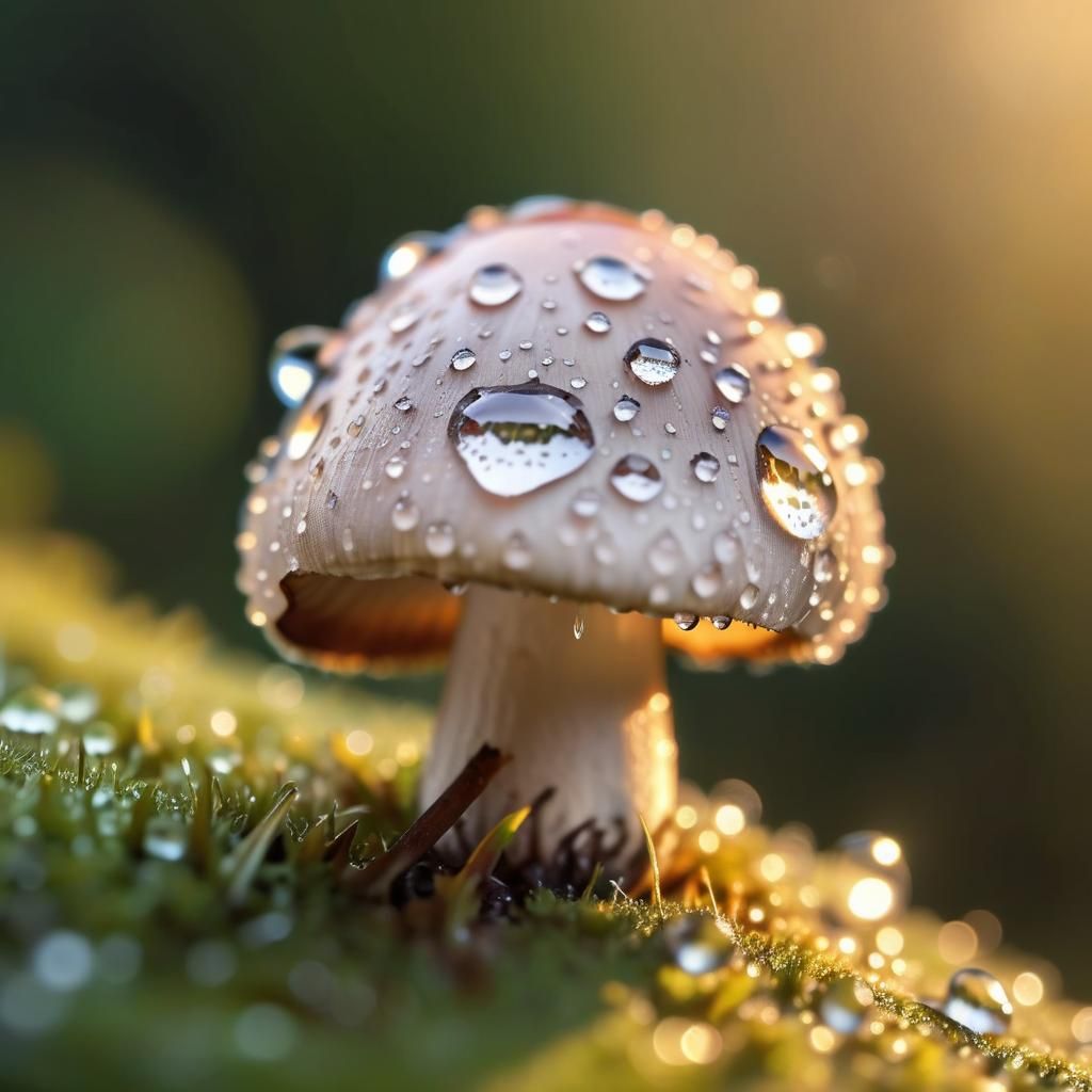 Tiny Mushroom  by @Typhooncat