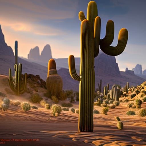 Cactus and blue sky