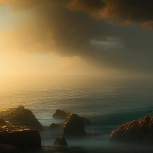 seascape, f2.0, 85mm light, ultra-realistic, 8k
