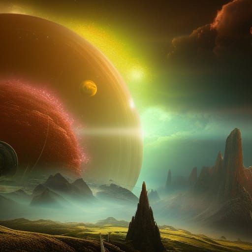 Planet in a Planet  by @Tiger