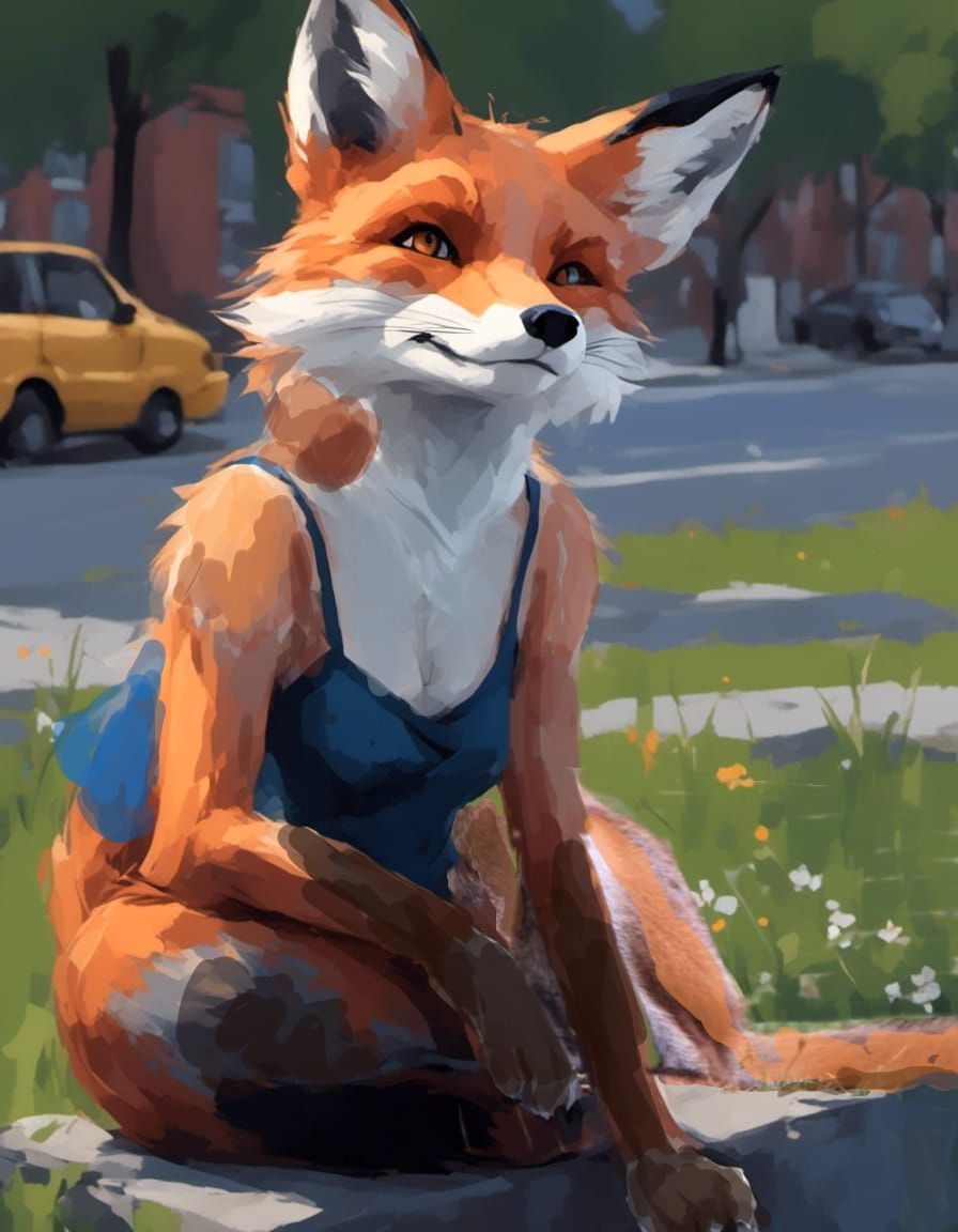 A fox in the city.