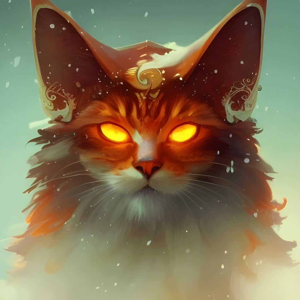 Yule Cat  by @Liandra