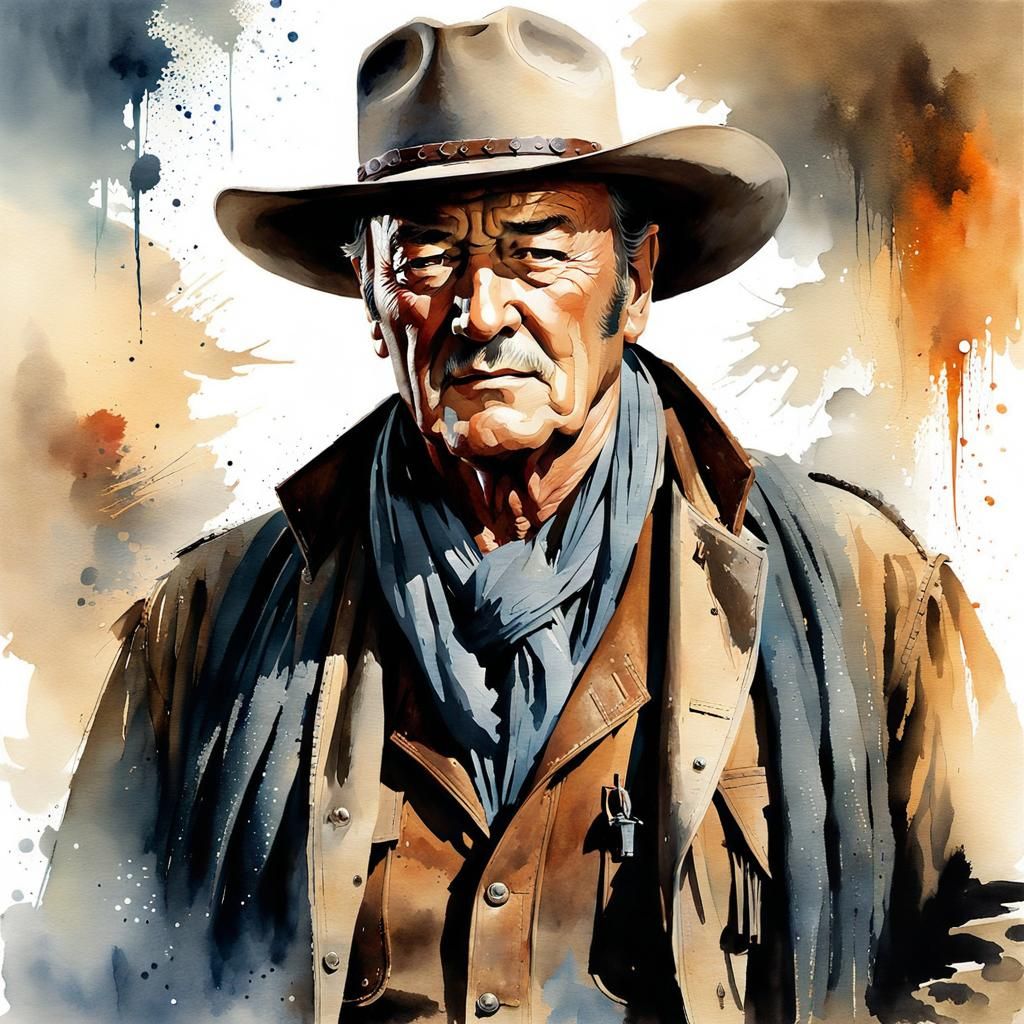 John Wayne - AI Generated Artwork - NightCafe Creator