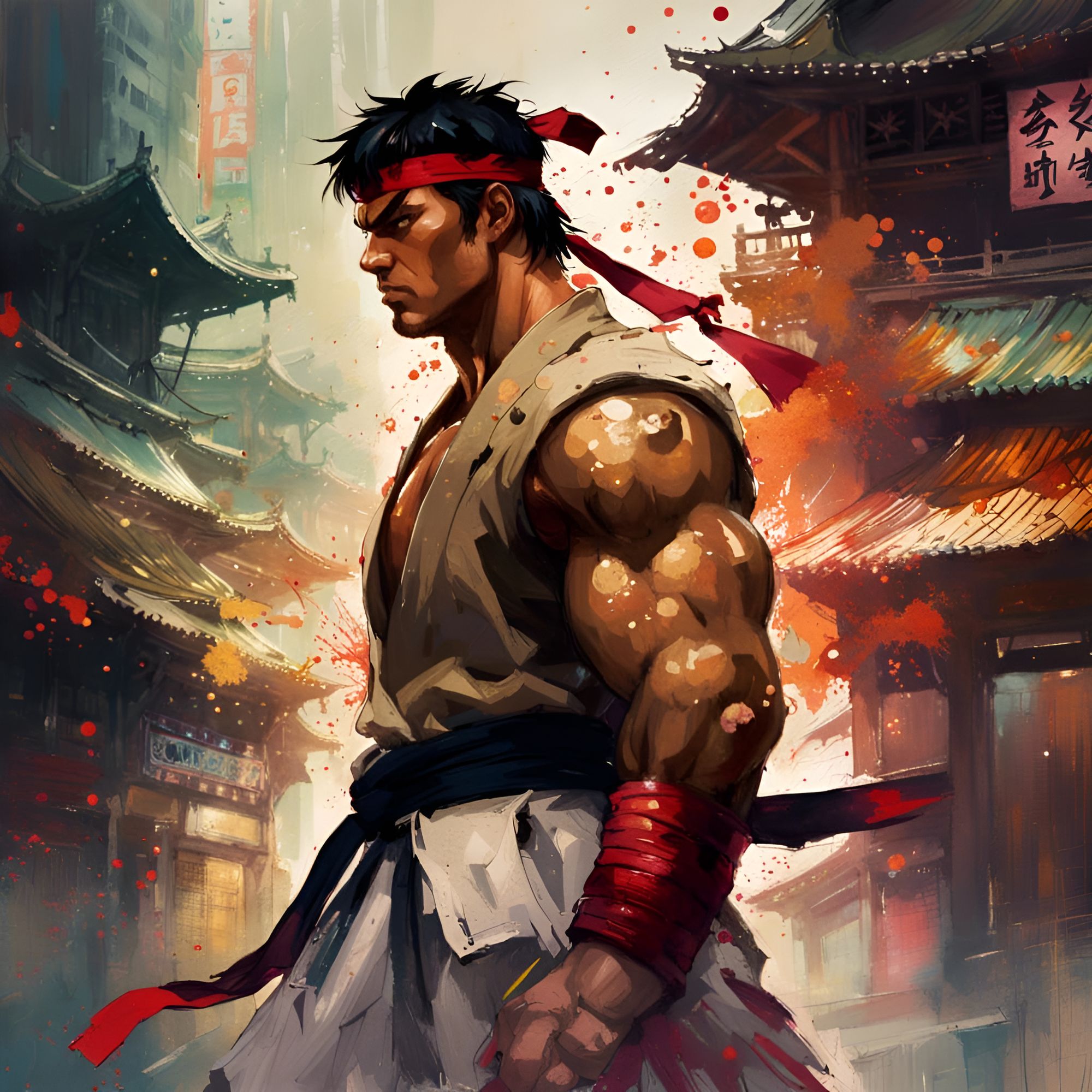 Street Fighter: Ryu - AI Generated Artwork - NightCafe Creator