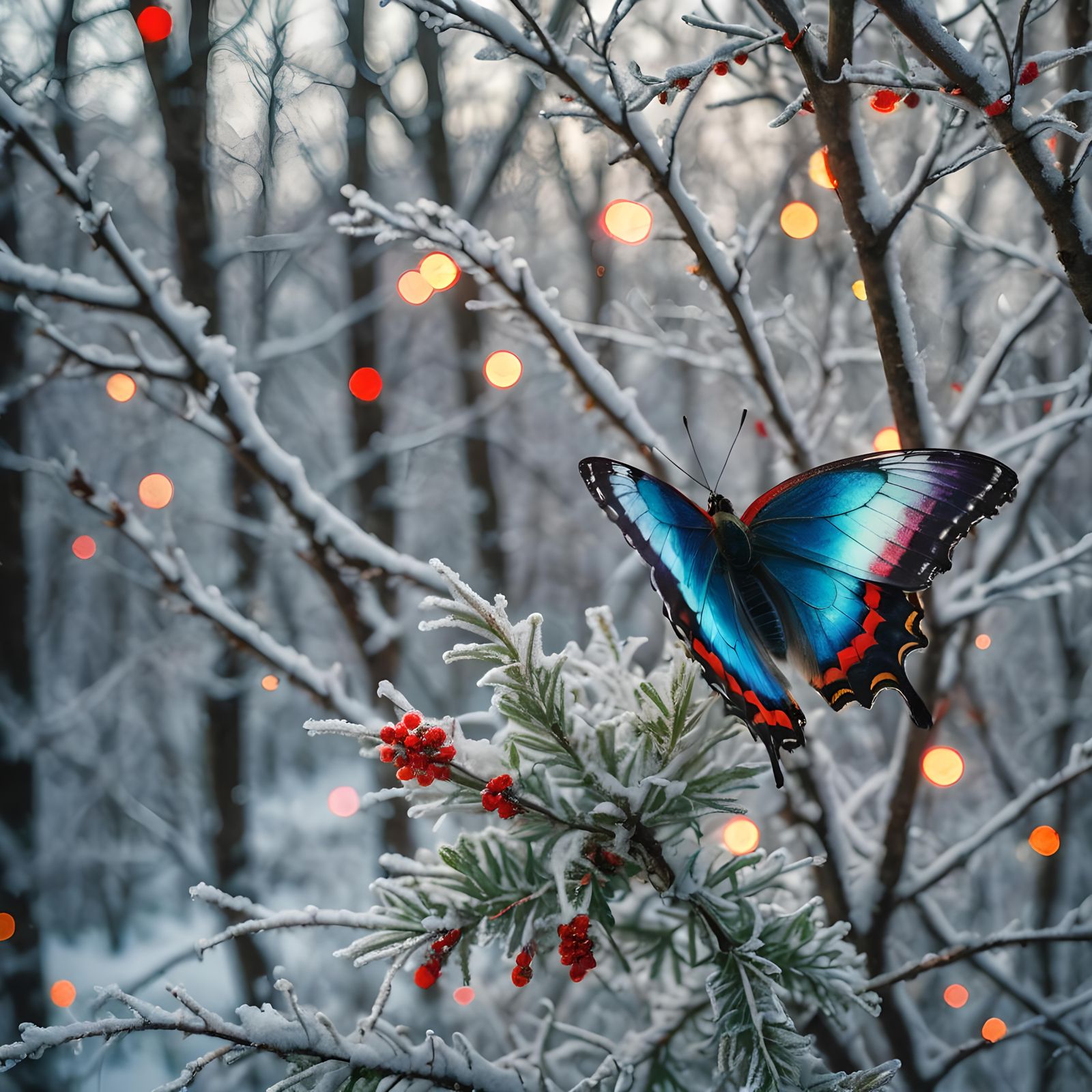 Winter Butterfly   by @Lyvercast