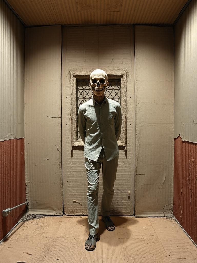 Chaotic Asylum: A Mixed Media Illusion