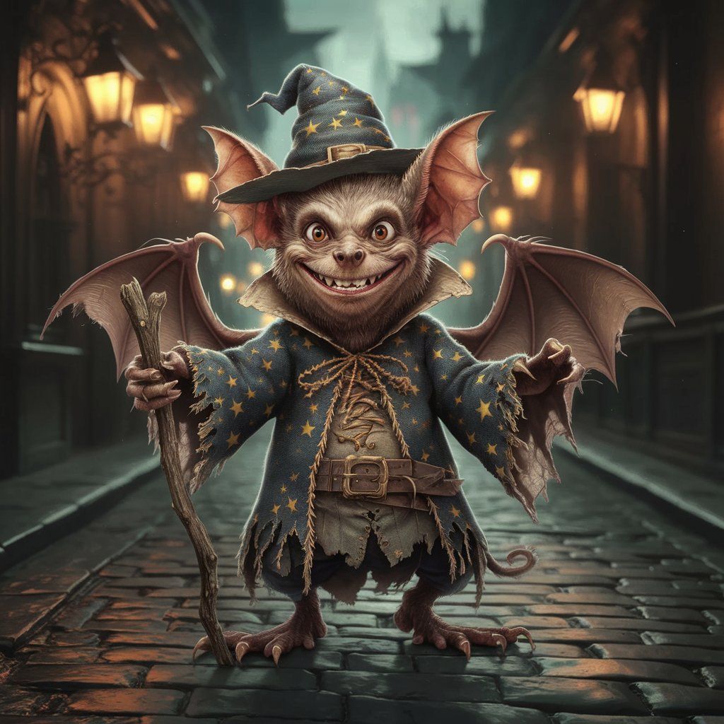 Whimsical Bat Creature