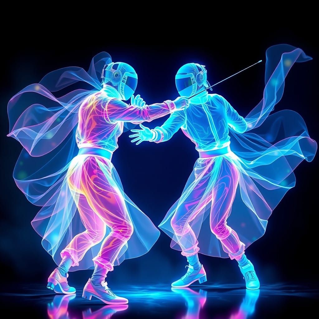 Holographic fencing   by @Ogresse