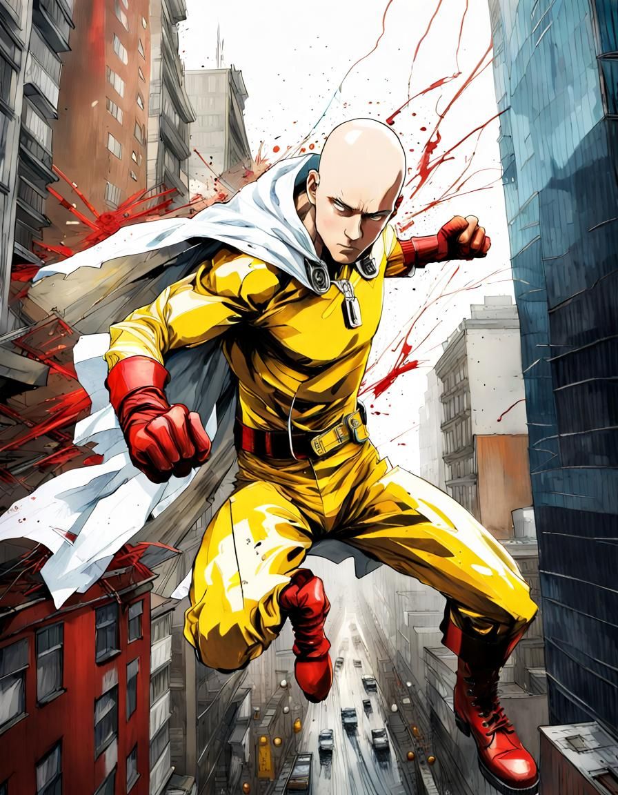 One punch man - AI Photo Generator - starryai