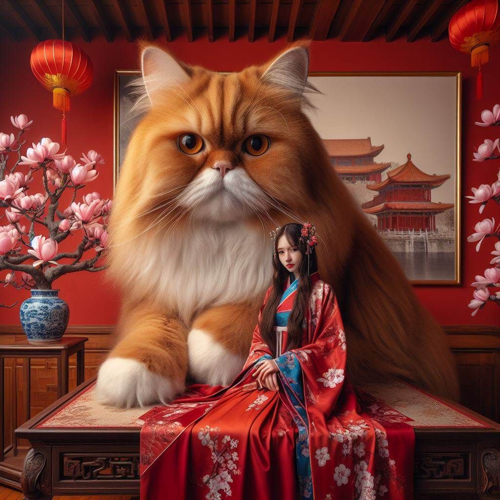 A big orange cat