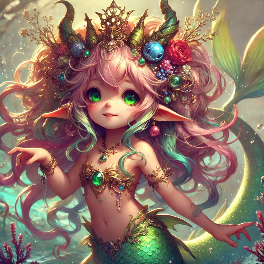 adorable fairy-tale fantasy creature portrait..