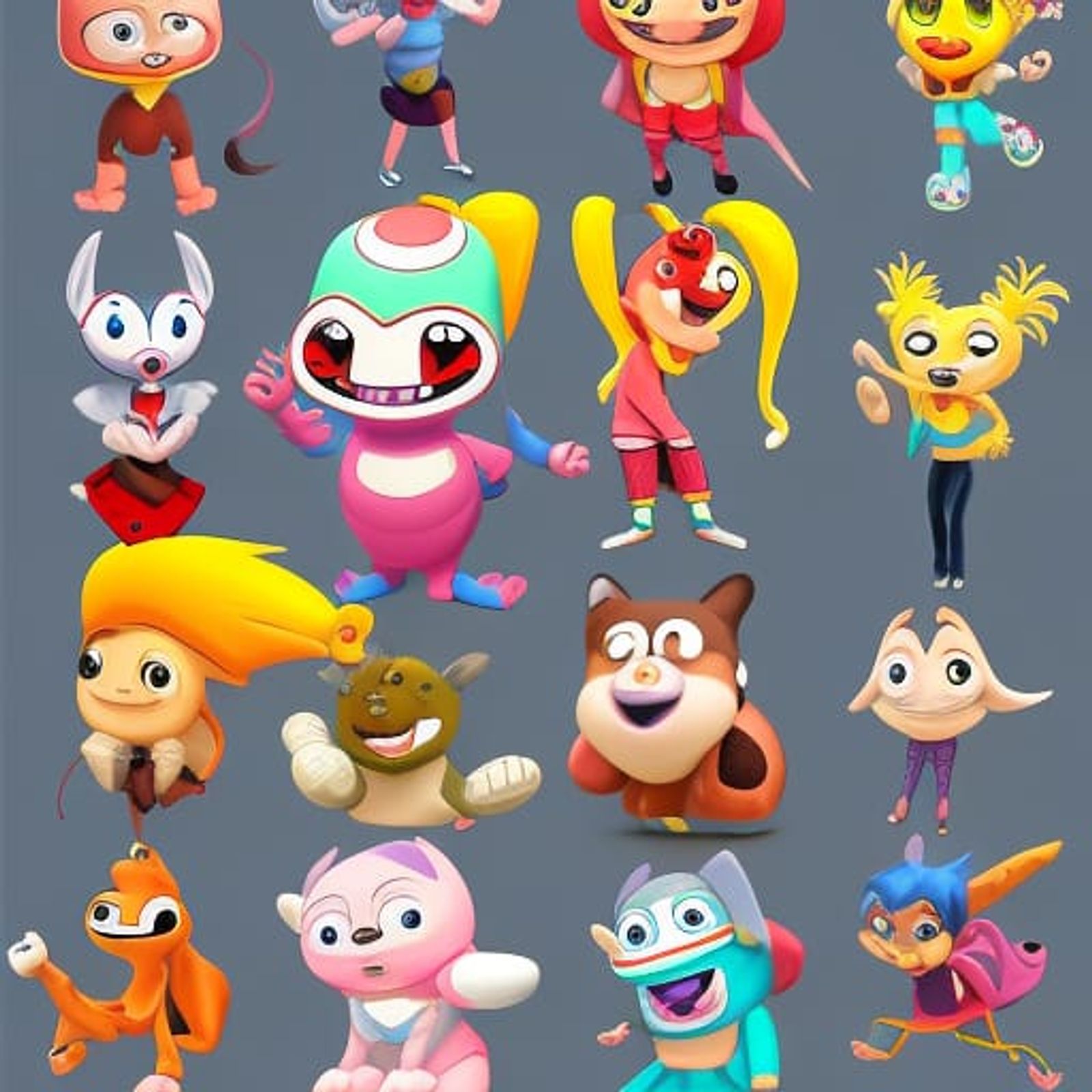 cartoon characters pictures and names