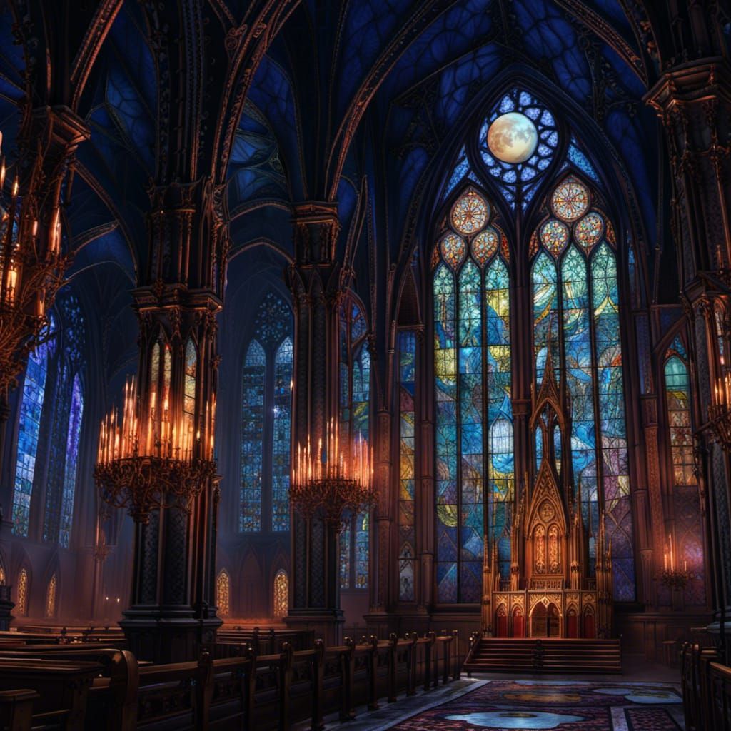 Gothic Style Church - AI Generated Artwork - NightCafe Creator