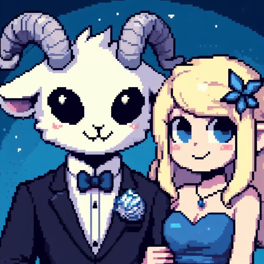 Little Jack Posing with His Girlfriend at the School Dance