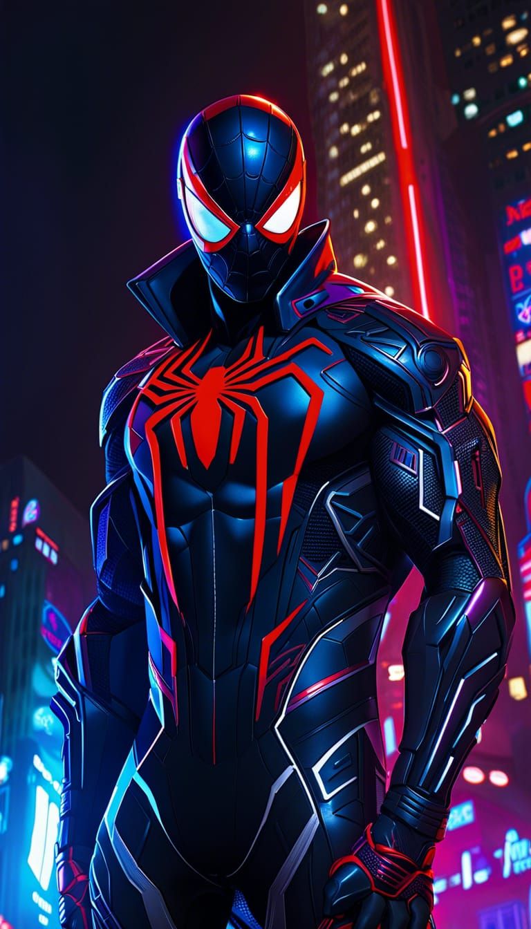 Spider-Man 2099 - AI Generated Artwork - NightCafe Creator