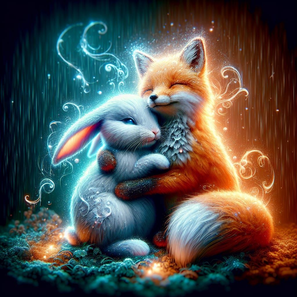 Hugging  by @Roswarcus