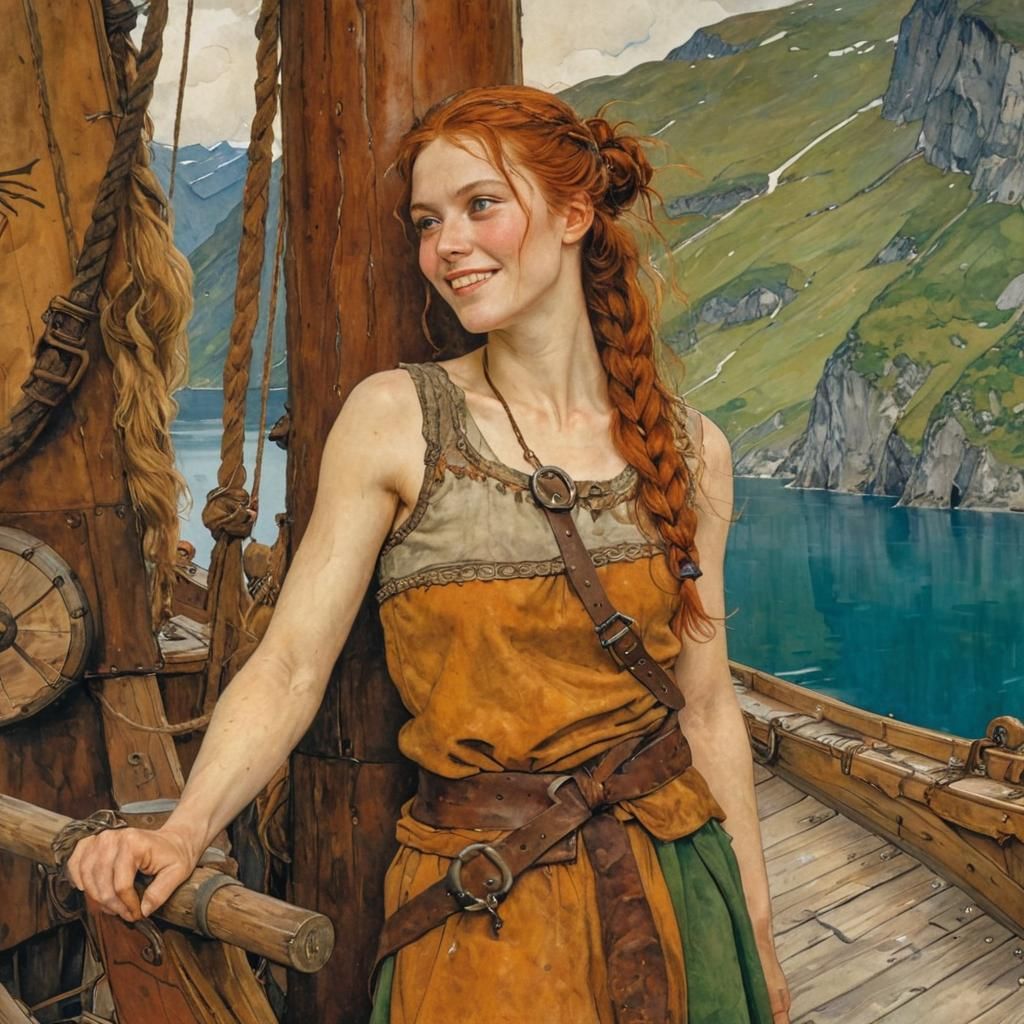 Gunhild Dahlberg, protagonist of Space Odyssey «Silfr Moons»  by @Sergio Daroca