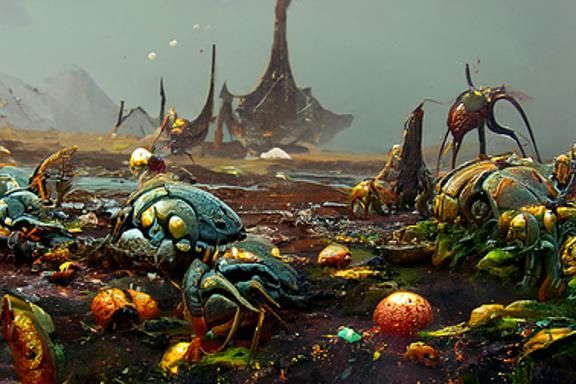 Crab aliens on a mysterious planet, Cryengine, Ferdinand Knab, featured ...