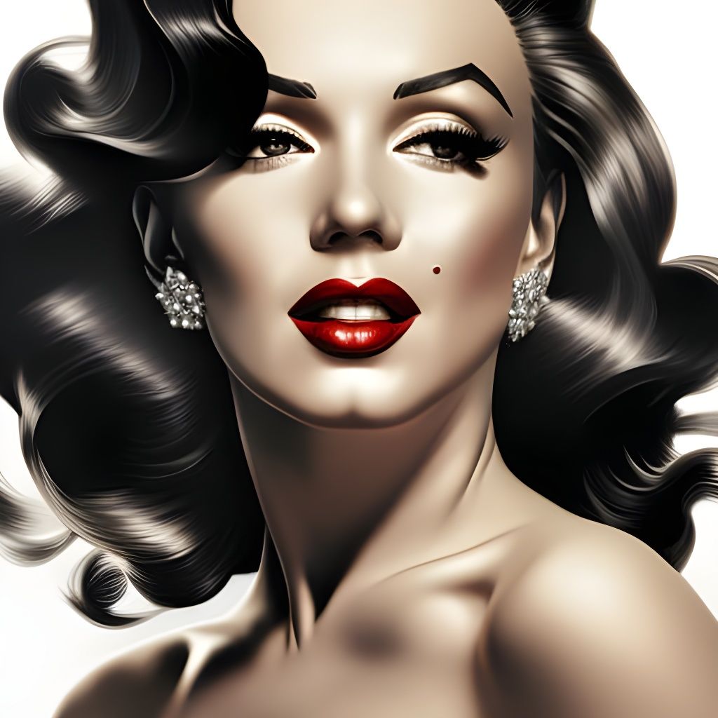 Dark Marilyn - AI Generated Artwork - NightCafe Creator