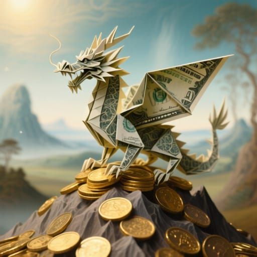 Money Dragon   by @Dysfunctional_one 