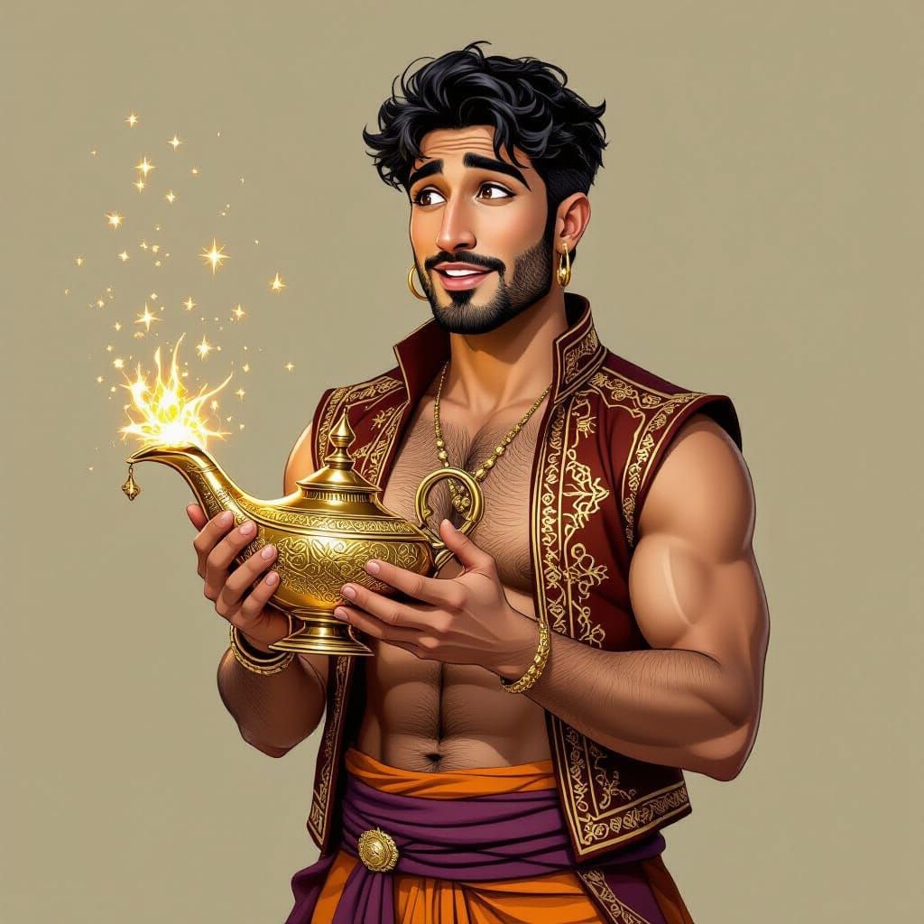 HOLDING THE MAGIC LAMP ② 