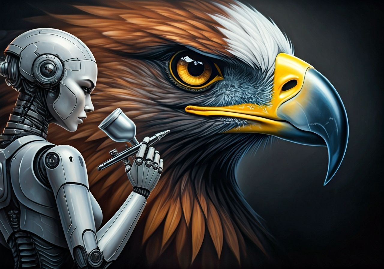 AI Airbrush Artist.  by @proofman