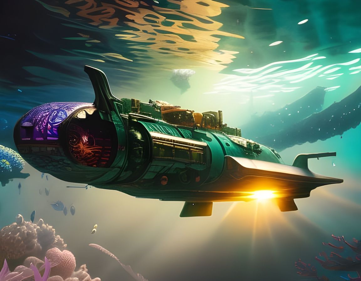 silkpunk BioSubmarine  by @Strigoi77