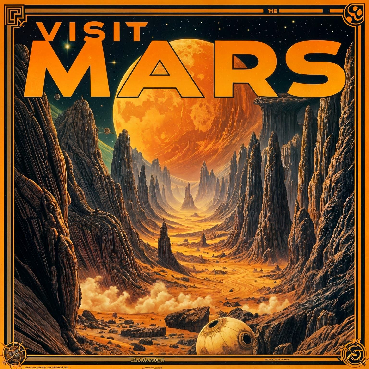 Visit Mars  by @avionesplateados 