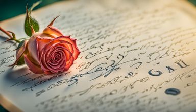 An ancient letter from Seelen Farben, Miki Asai Macro photography, rose ...