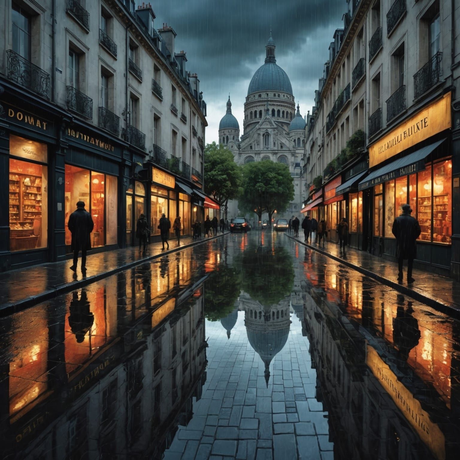 Sur le chemin du Sacré-Cœur...