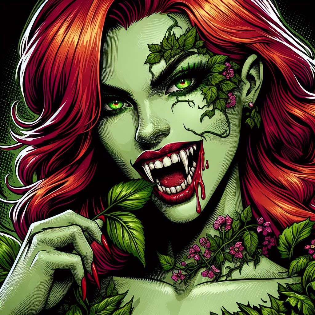 Poison Ivy as a Vampire
