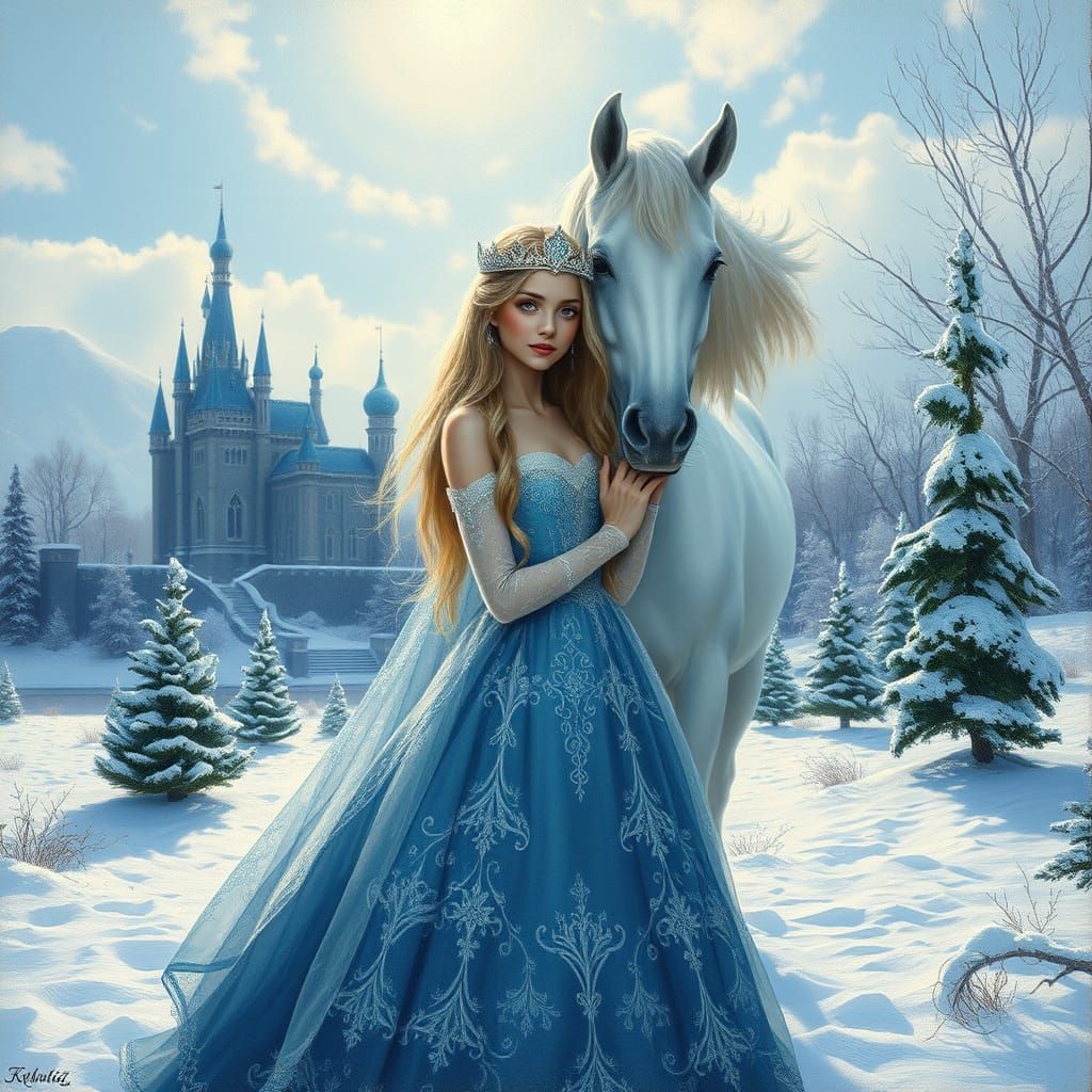 a princess in the Winter Kingdom  by @Marta