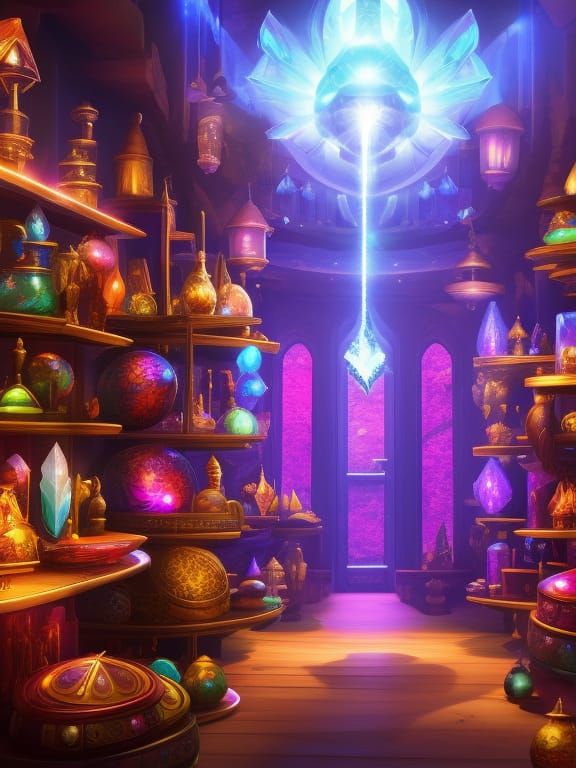 Crystal Shop AI Generated Artwork NightCafe Creator