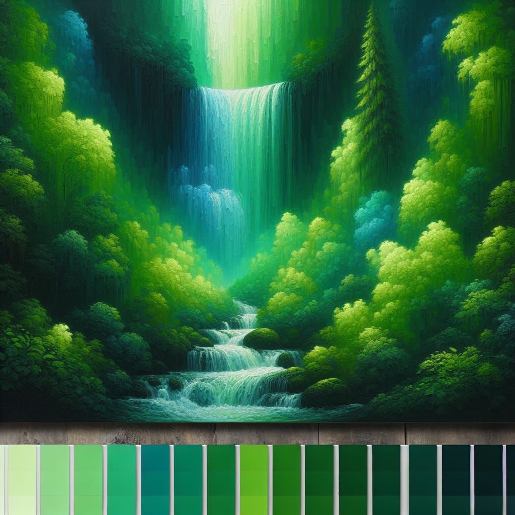 Shades of Green  by @Medi