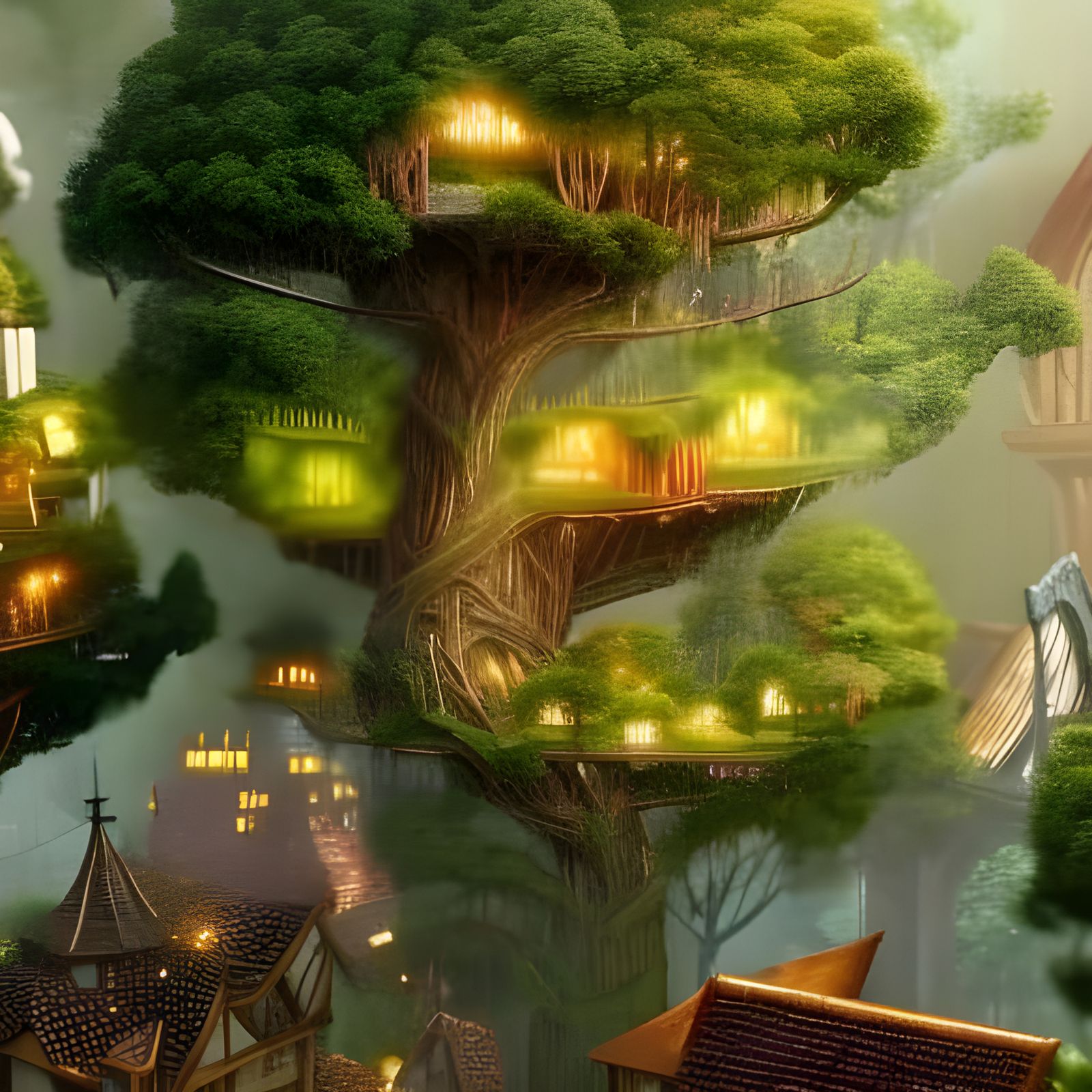 Elven City  by @Raveighen