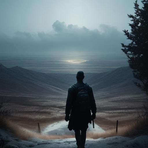 Singer Seeks Attention: Cinematic Film Still