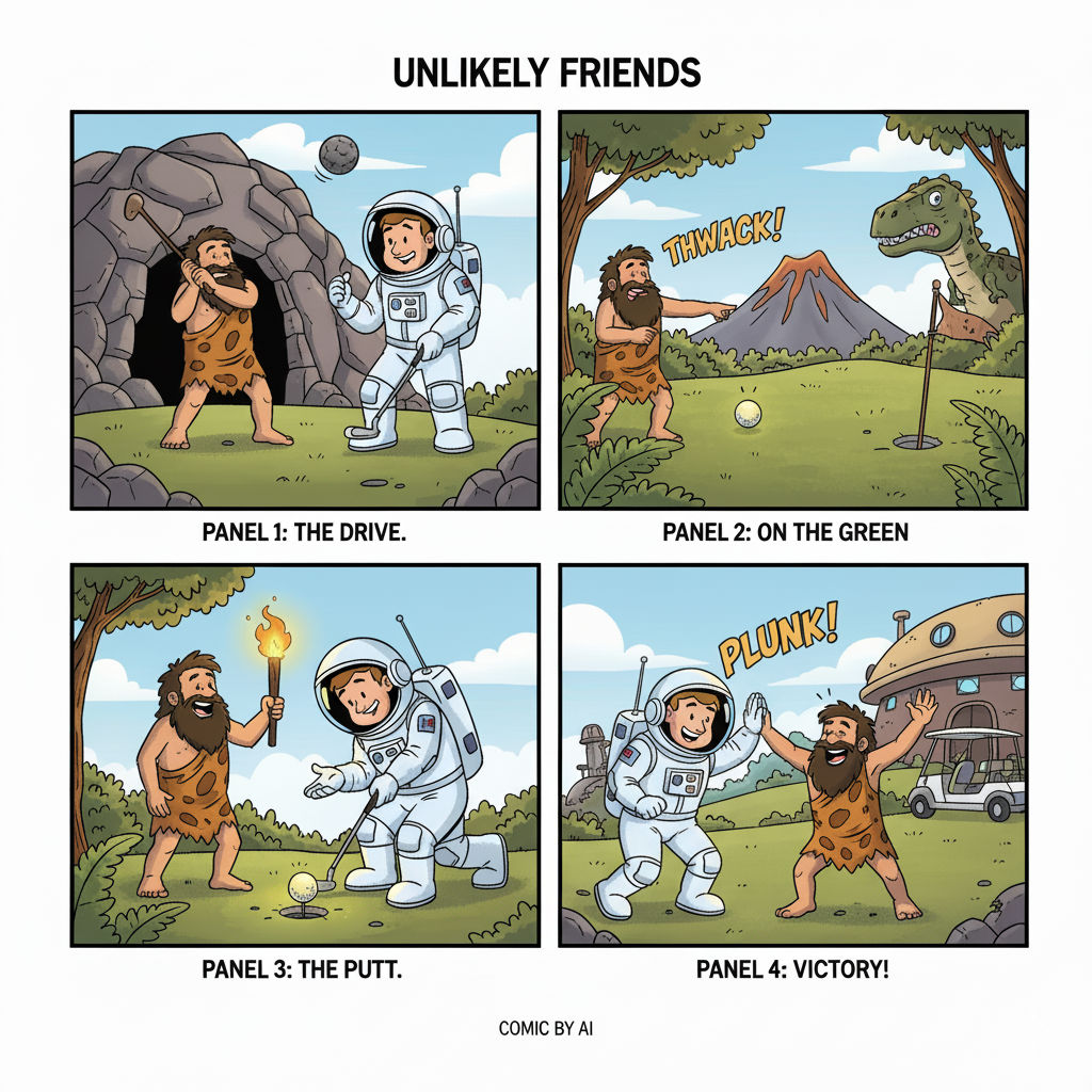 Alan & Chuck enjoy a round of golf