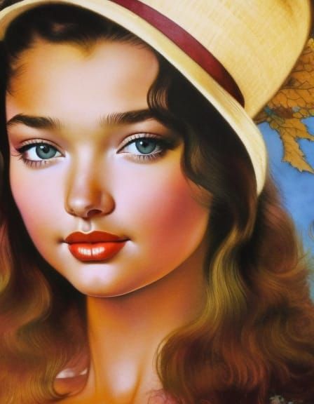 Portrait of Miranda Kerr - AI Generated Artwork - NightCafe Creator