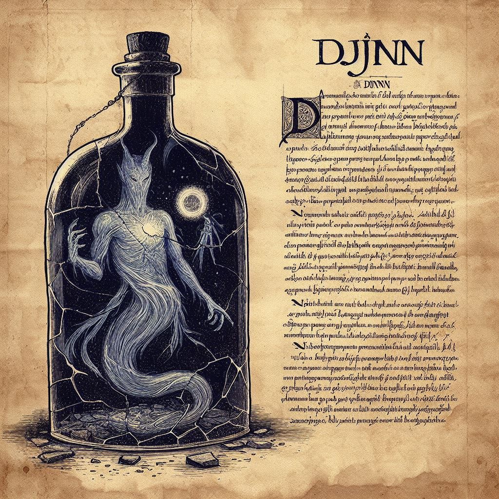 Beastiary Manuscript: djinn