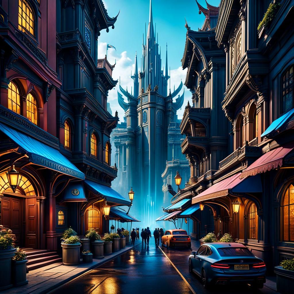 Democracy Entrepreneur in Detailed Matte Painting Style