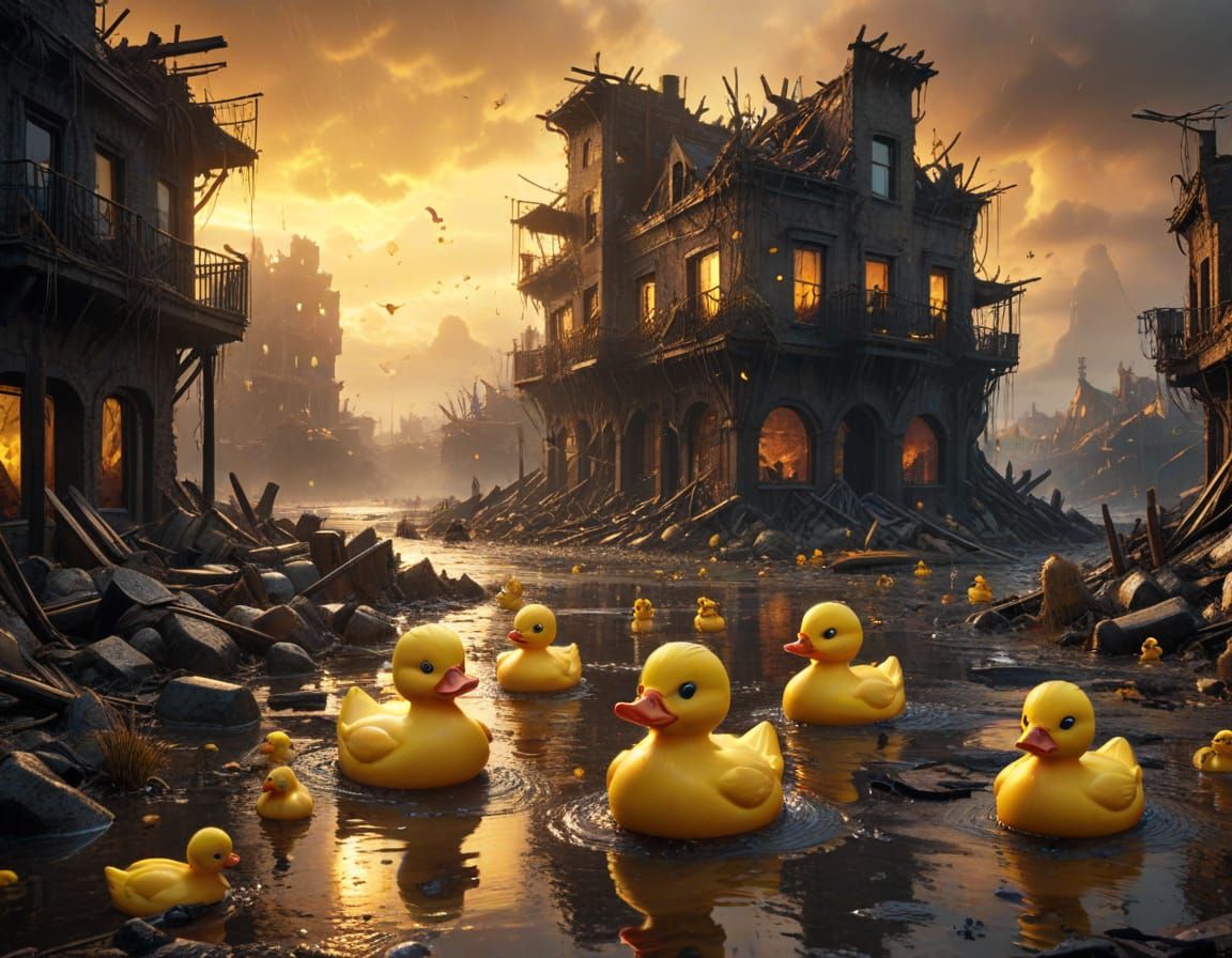 rubber duck apocalypse  by @Alex Sevin
